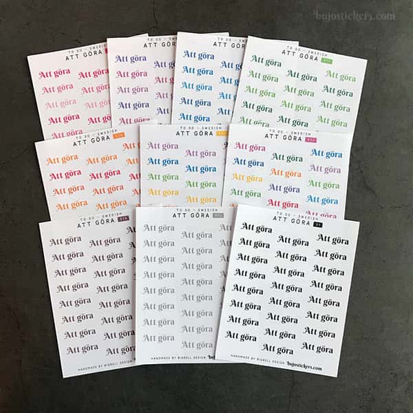 Stickers – Att göra