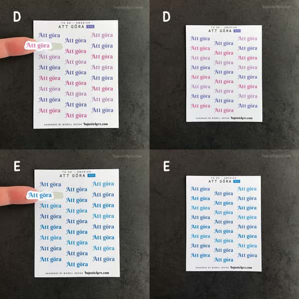 Stickers – Att göra
