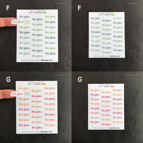 Stickers – Att göra