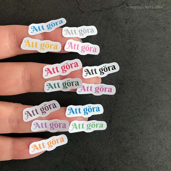 Stickers – Att göra