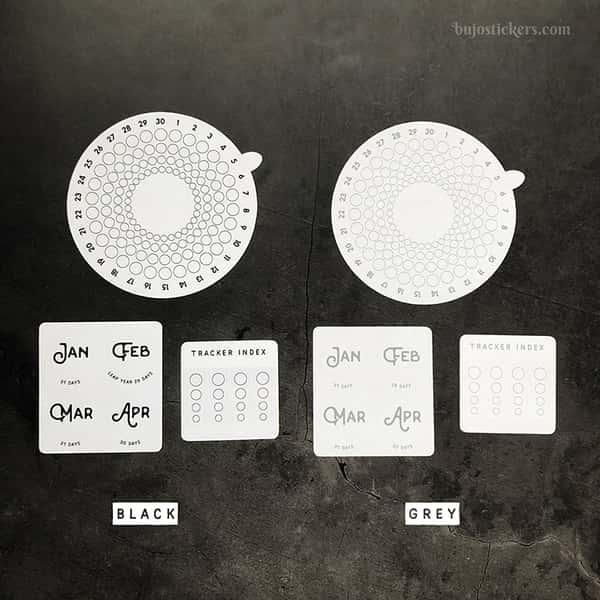 Stickers – Rund månadstracker