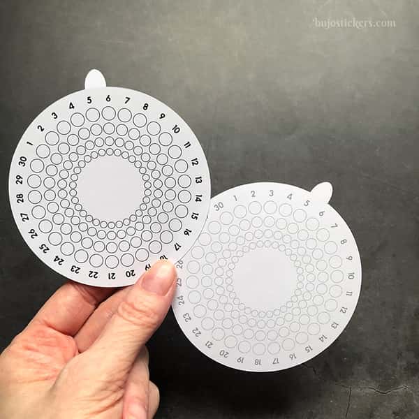 Stickers – Rund månadstracker