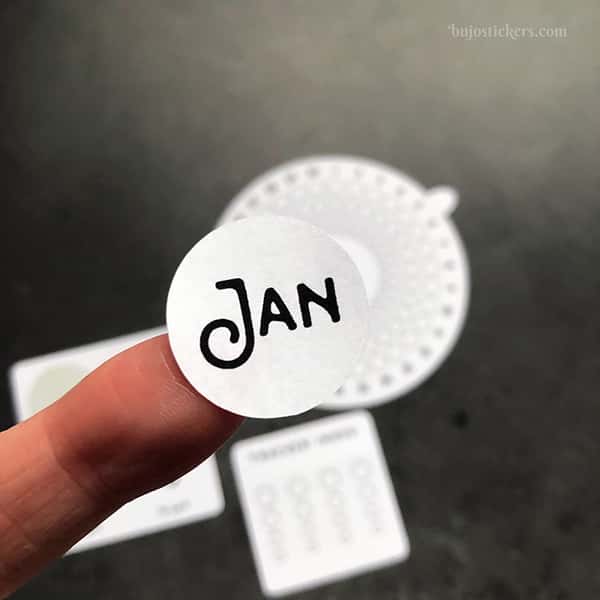 Stickers – Rund månadstracker
