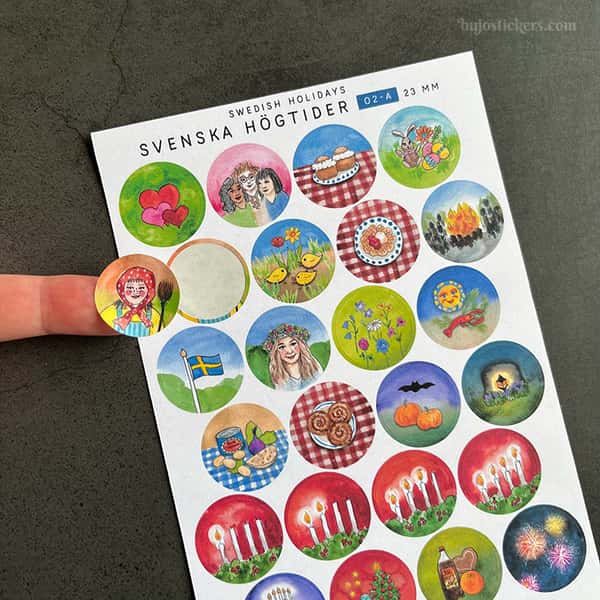 Stickers – Svenska högtider 02