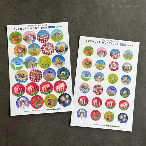 Stickers – Svenska högtider 02