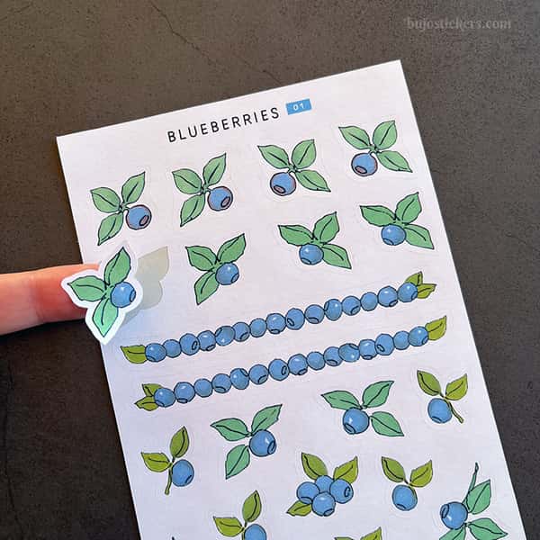 Stickers – Lingon och blåbär (stora)