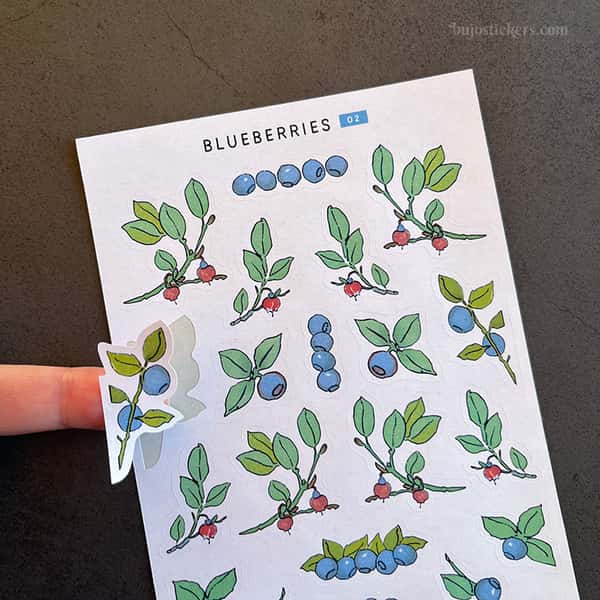 Stickers – Lingon och blåbär (stora)