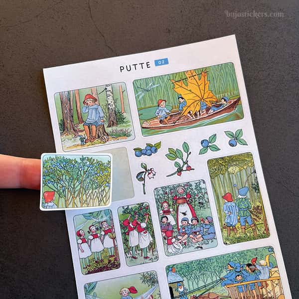 Stickers – Putte i blåbärsskogen