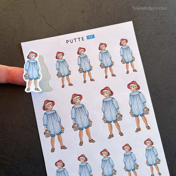 Stickers – Putte i blåbärsskogen