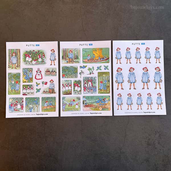 Stickers – Putte i blåbärsskogen