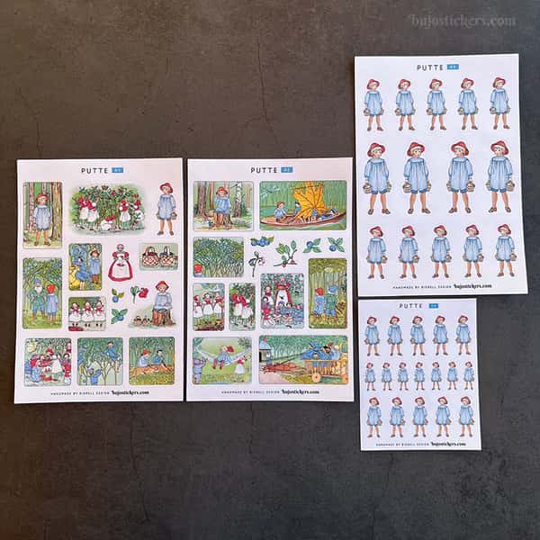 Stickers – Putte i blåbärsskogen