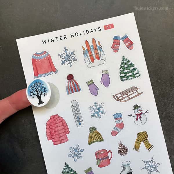 Stickers – Vintermys (Winter holidays 02)