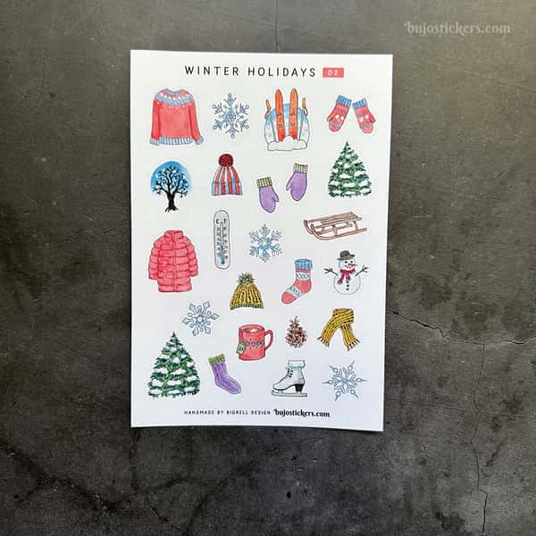 Stickers – Vintermys (Winter holidays 02)