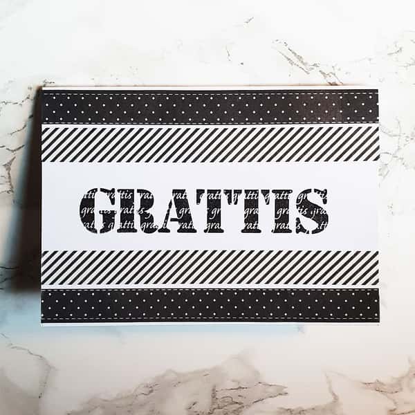 Handgjort grattiskort