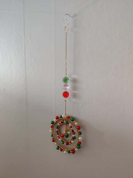 Julljusfångare Spiral - Röd, Grön och Guld