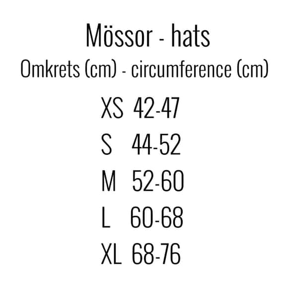 Nålbunden beanie-mössa, stl S, Mammenstygn
