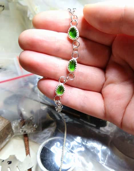 armband med kromdiopsid