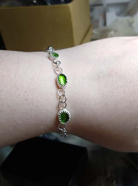 armband med kromdiopsid