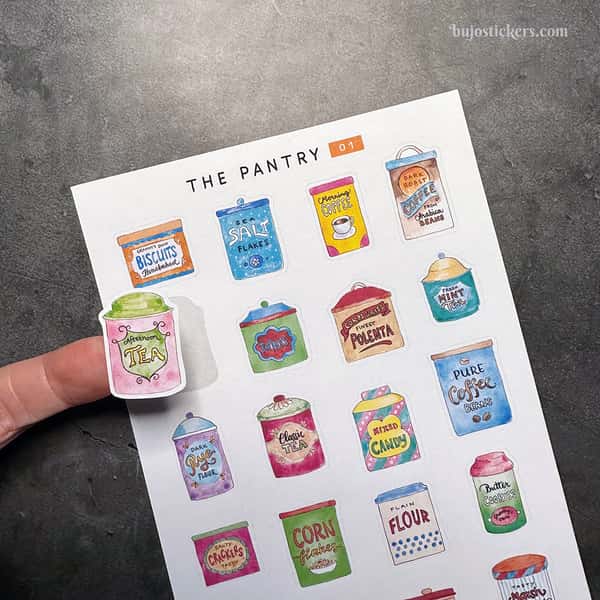 Stickers – Burkar i skafferiet