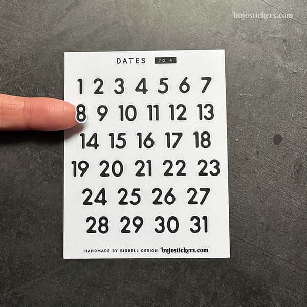 Stickers – Datum 1-31