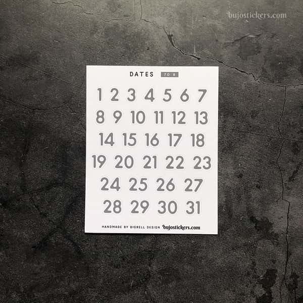 Stickers – Datum 1-31