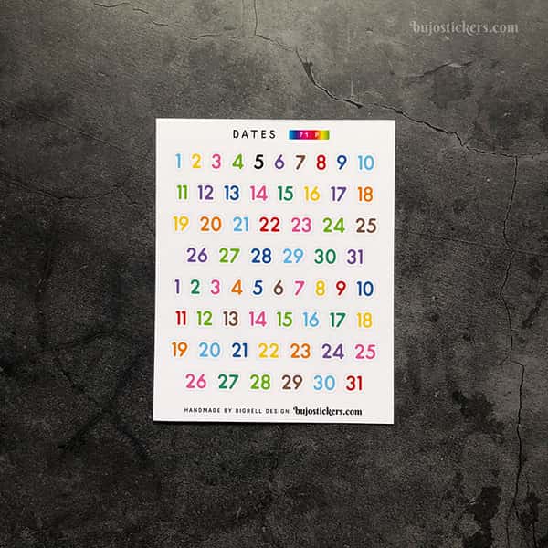 Stickers – Datum 1-31