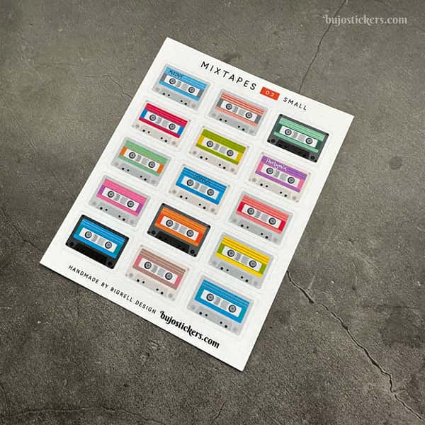 Stickers – Kasettband (små)