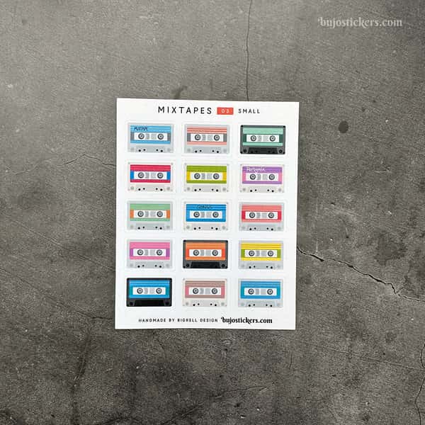 Stickers – Kasettband (små)