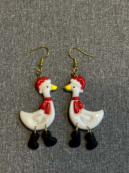 Juliga gåsörhängen 🎅🪶