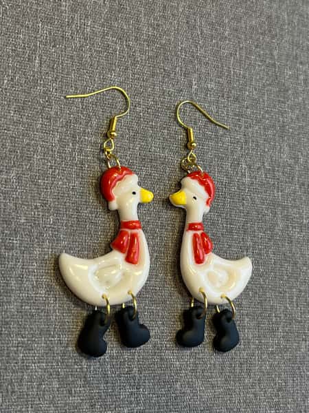 Juliga gåsörhängen 🎅🪶