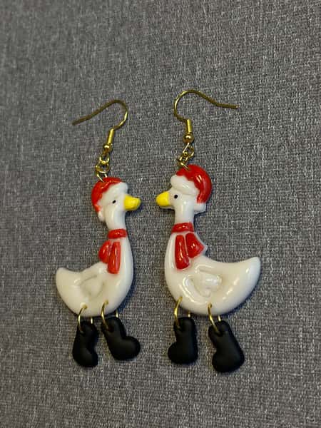 Juliga gåsörhängen 🎅🪶