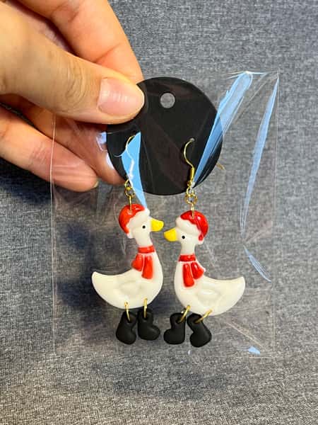 Juliga gåsörhängen 🎅🪶