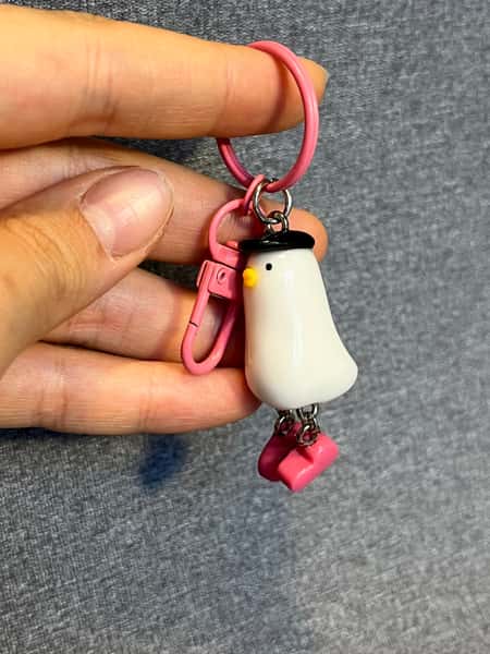 Handgjord ank-nyckelring med resinfinish! ✨