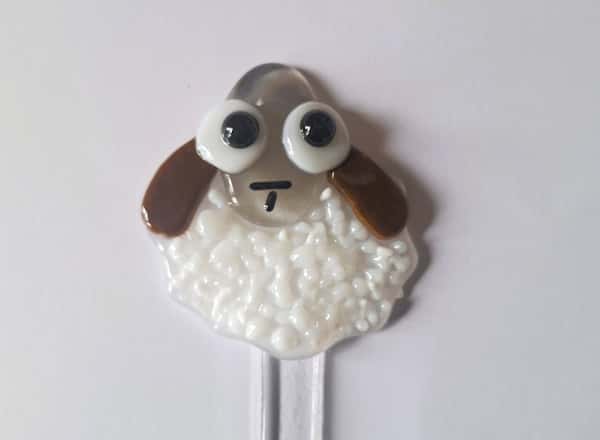 Shawnee the Sheep – Växtpinne i sammansmält glas