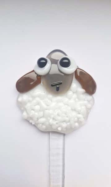 Shawnee the Sheep – Växtpinne i sammansmält glas