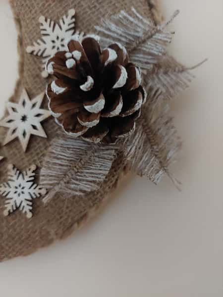 Julkrans - halvmåneformad