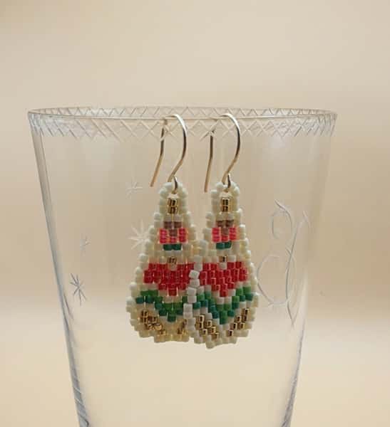 Miyuki droppformade örhängen