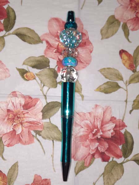 Bläckpenna med pärlor