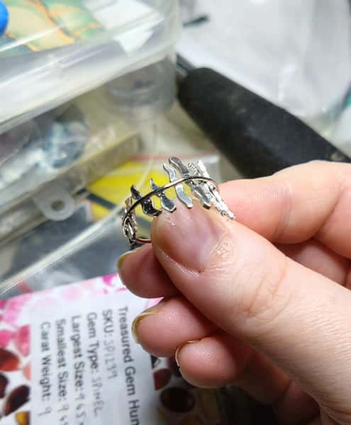 sterling silver ormbunke ring