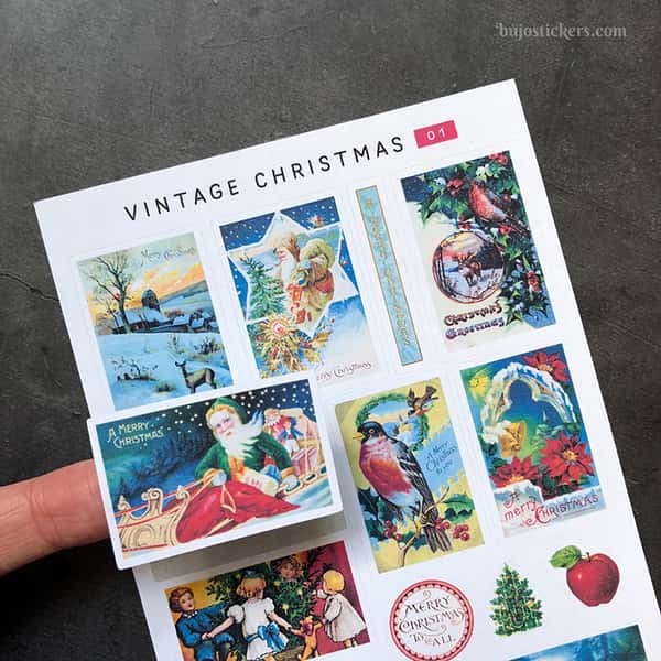 Stickers – Vintage Christmas 01