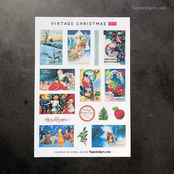 Stickers – Vintage Christmas 01