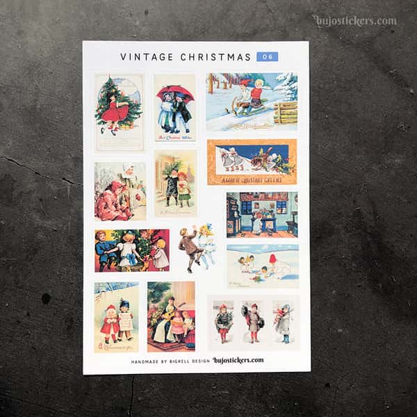Stickers – Vintage Christmas 06
