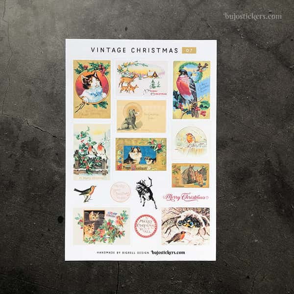 Stickers – Vintage Christmas 07