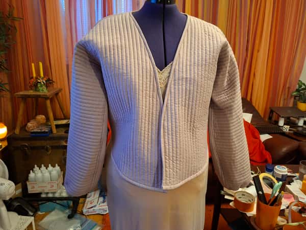 Kort jacka av microfiber