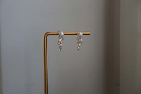 Handmade Sterling Silver Stud Freshwater Pearl Drop Earring