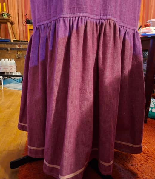 Rosalila lång klänning