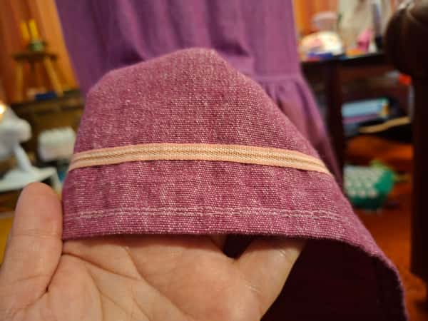 Rosalila lång klänning