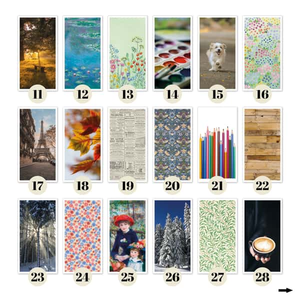 Månadskalender med 103 omslag att välja mellan. Häftad Traveler's notebooks insert. Regular/standard storlek.