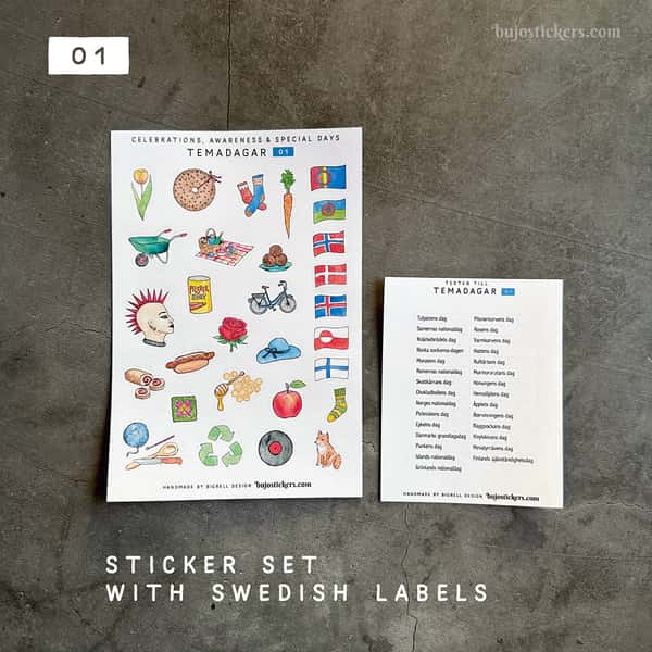 Stickers – Temadagar 01