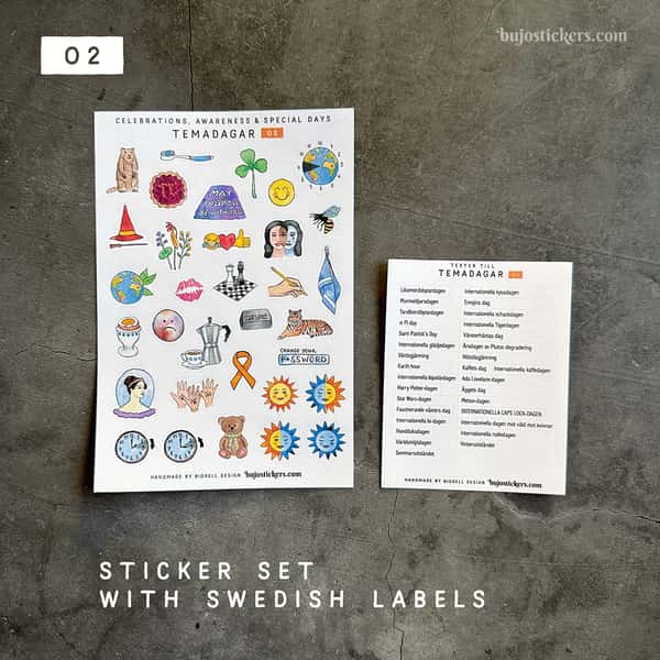Stickers – Temadagar 02